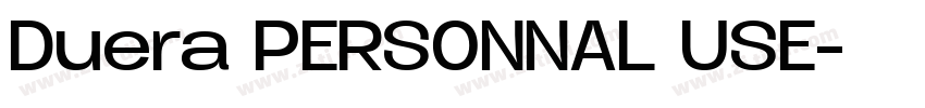 Duera PERSONNAL USE字体转换